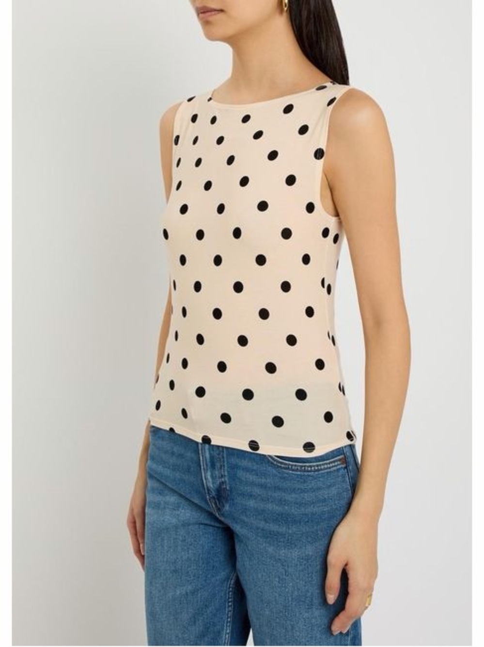 Reformation Dusk Polka Dot Jersey Tank NWT